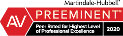 Matthew Dion Rated "Preeminent" - Peer Rated for Highest Level of Professional Excellence 2020 Matthew Dion Rated "Preeminent" - Peer Rated for Highest Level of Professional Excellence 2020