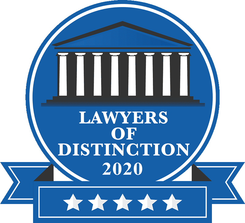 Lawyers of Distinction 2020 Badge Lawyers of Distinction 2020 Badge