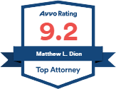 AVVO Top Attorney Award for Matthew Dion