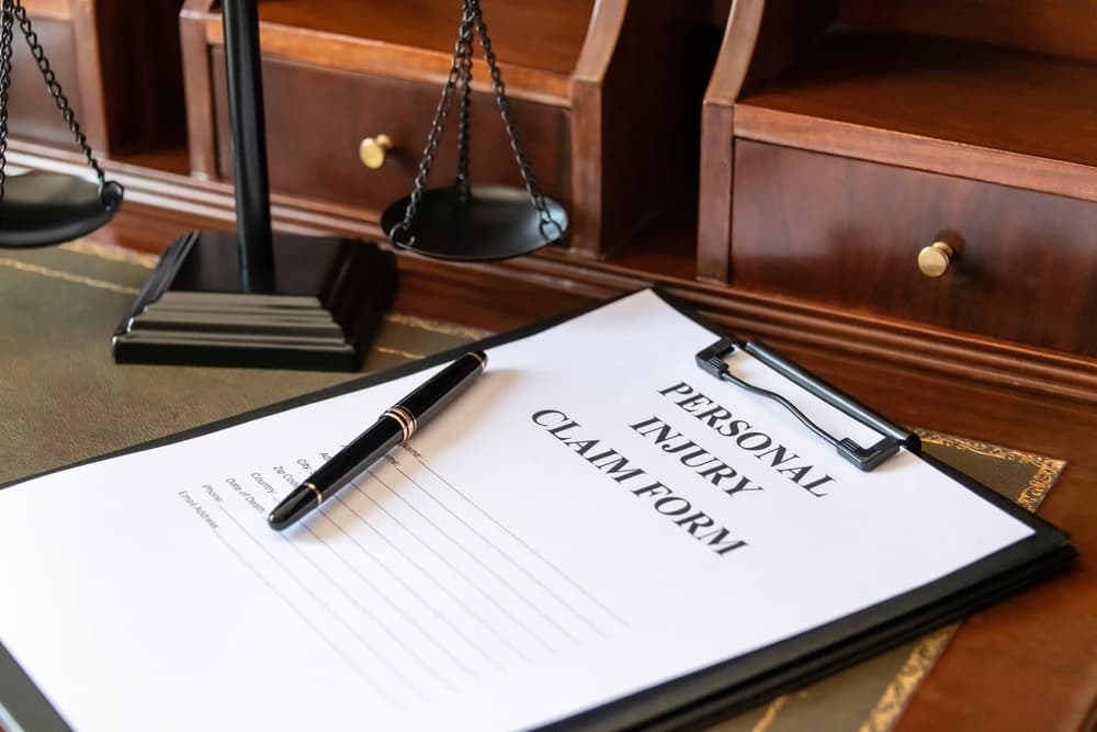personal injury claim form